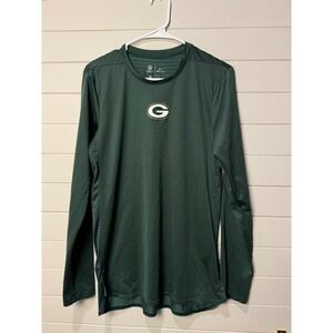 Nike Dri Fit Green Bay Packers Long Sleeve Shirt Men's Size‎ Small NFL